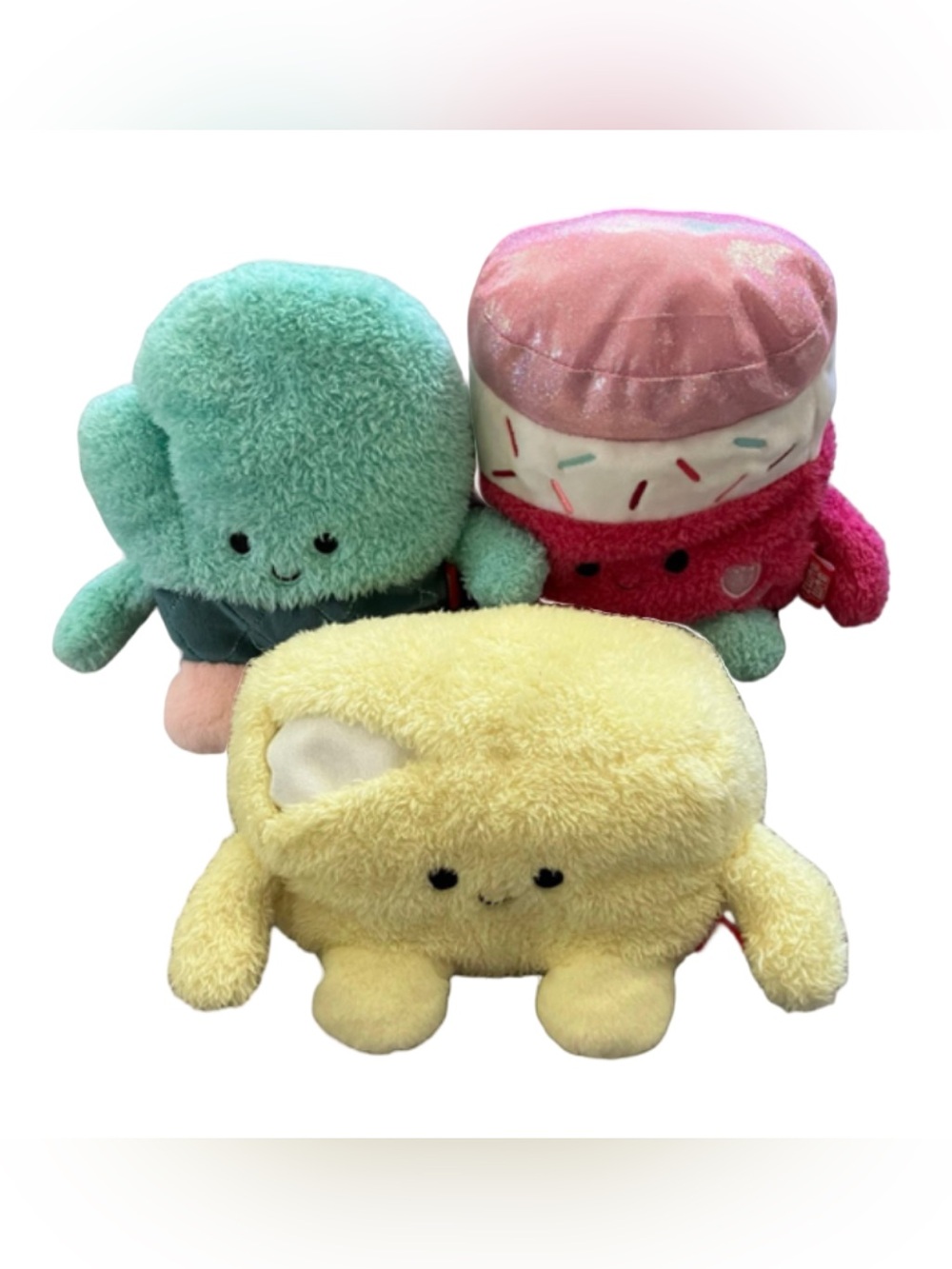 Jazwares BumBumz BakerBumz Plush Beanie Lot of 3 Omar Bubba Jamal Stuffed Animal